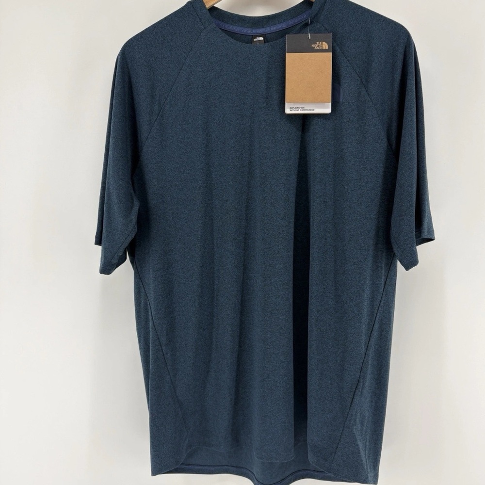 The North Face Men’s Short Sleeve Crew Tee — Navy Heather